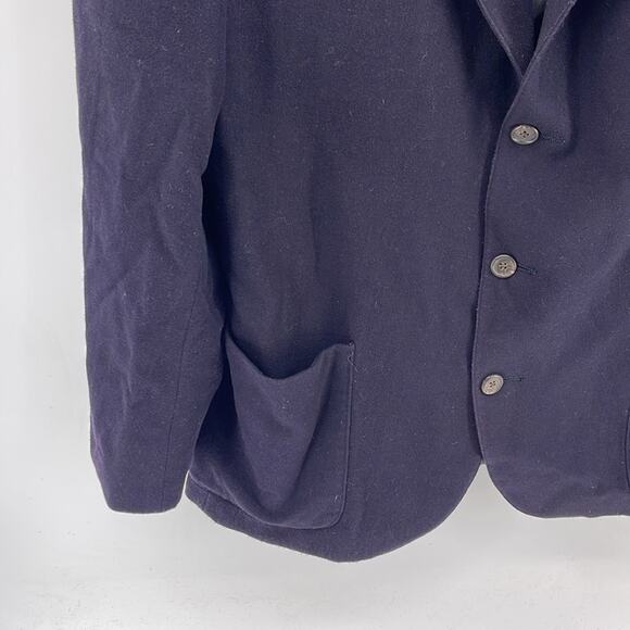 Vintage J. Crew Cashmere wool blend 3 button no vent sport coat blazer sz L - Picture 3 of 6